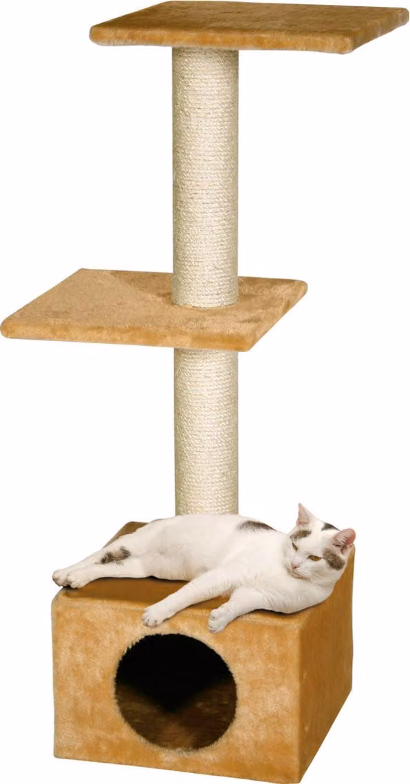 Tiragraffi Karlie Smaragd - Peluche/Sisal - Beige - 35x35x103 cm