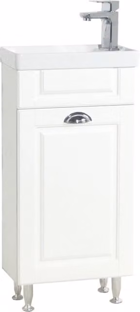 Quadro di Ezooza Set Bagno 2 Pezzi Mobile Small e Lavabo , Bianco ,