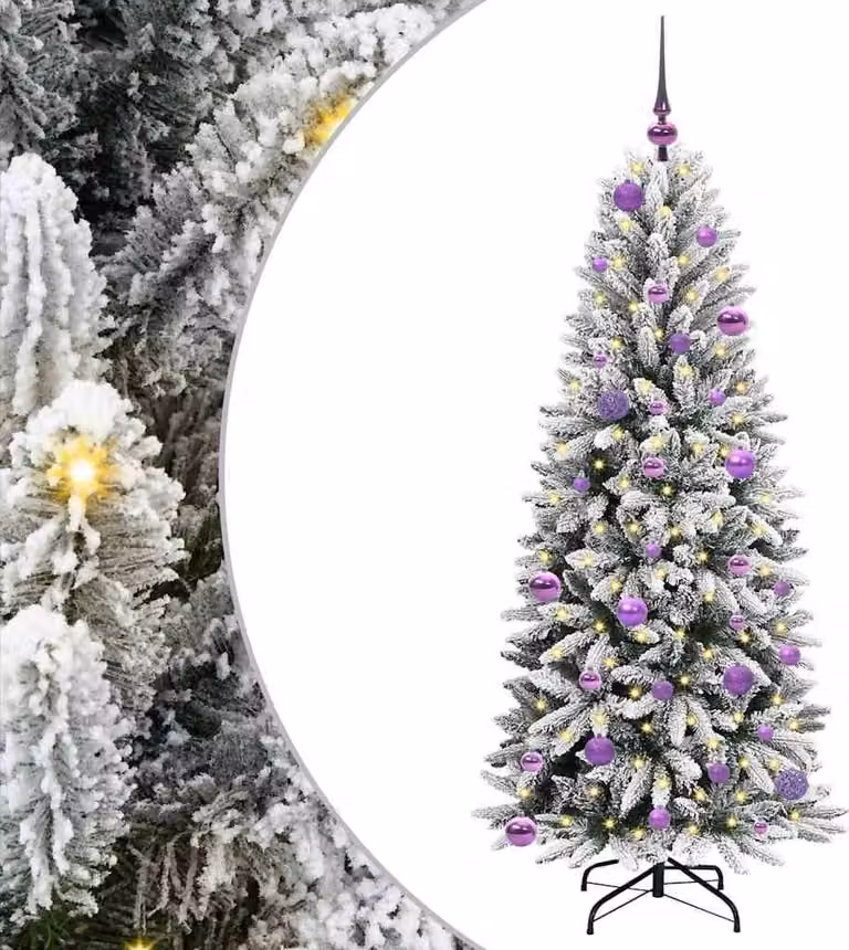 Albero di Natale artificiale con 150 LED Bianco 150 cm