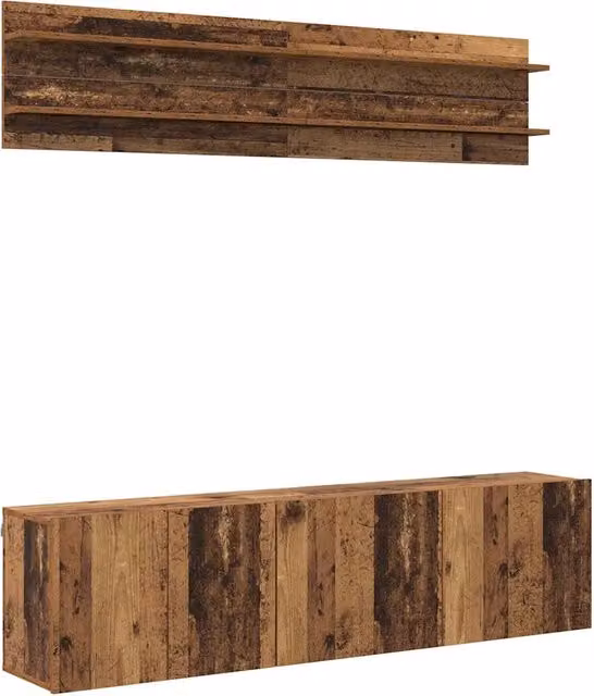 Mobile Porta TV Moderno in Legno Multistrato Colore Marrone con 6 Scomparti, L/P/H: 60 x 30 x 41 cm – 1