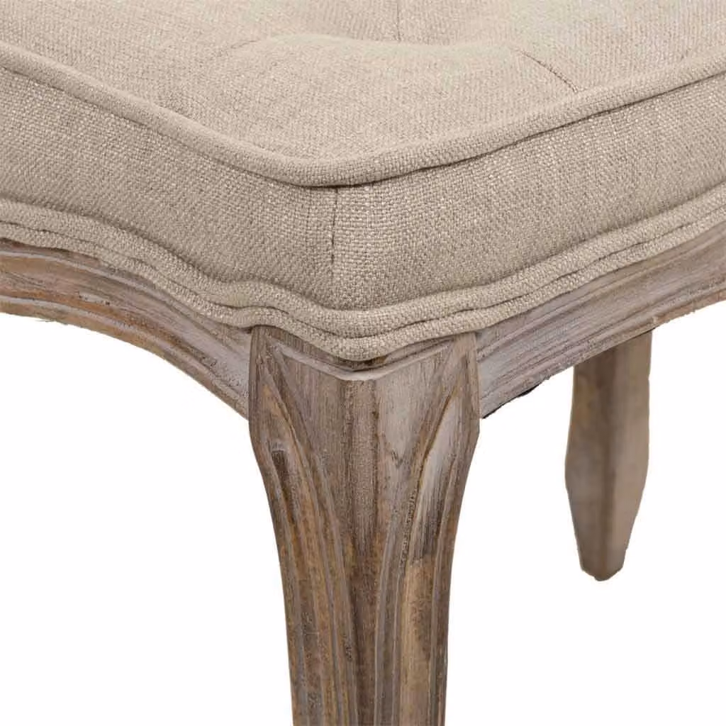 Panchina imbottita WANDERLUST DECO in legno e tessuto L: 50 cm, P: 36 cm, H: 47 cm – 2