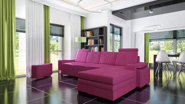 Textilcouch Eckcouch Stoffsofa Stoffcouch Ecksofa Sofa Polster Garnitur Ecke