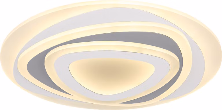 Globo Lighting plafoniera in metallo bianco, LED