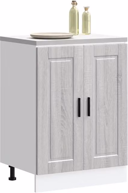 Base da Cucina-Mobile Base da Cucina Porto Grigio Sonoma in Legno Multistrato 771358