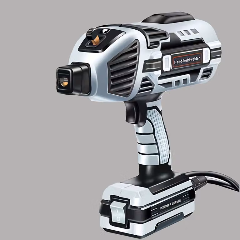 Saldatrice portatile 220V grigia - 220 Watt di potenza - Mini inverter - Elettrica - Per uso domestico