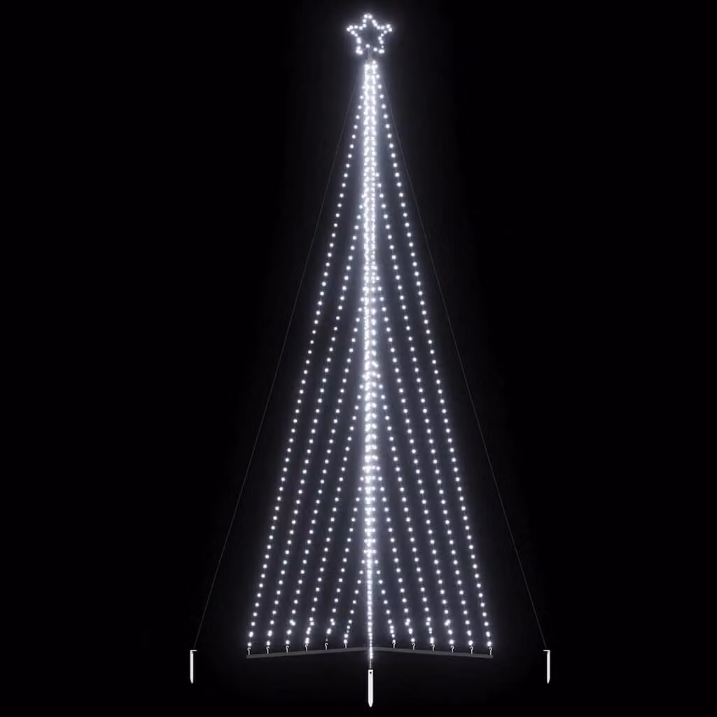 Albero di Natale a LED vidaXL con 789 luci bianco freddo, Altezza: 480 cm
