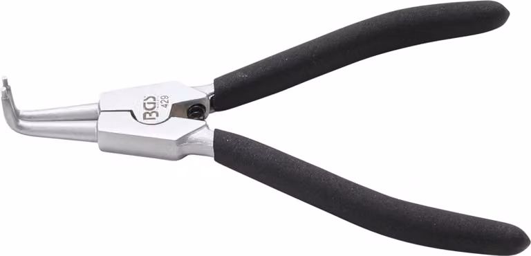 BGS Pinze per anelli elastici, 180 mm, curve