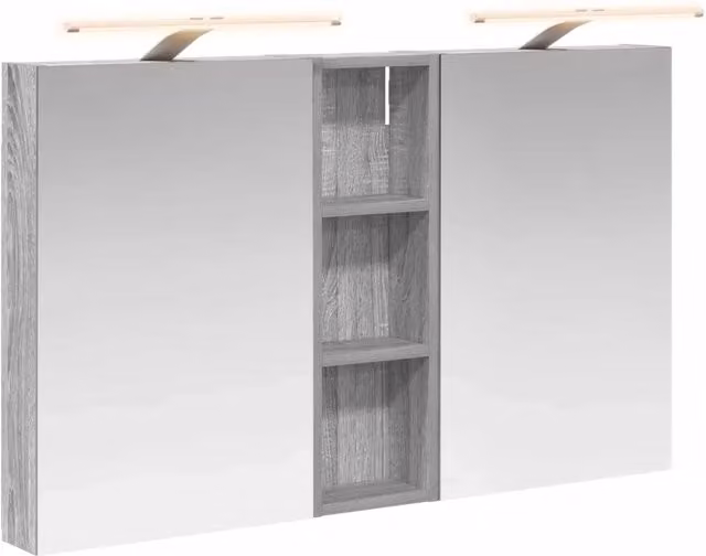 Set di Armadi da Bagno | Armadio da bagno con porta 3 pz 100 x 10,5 x 60,5 cm