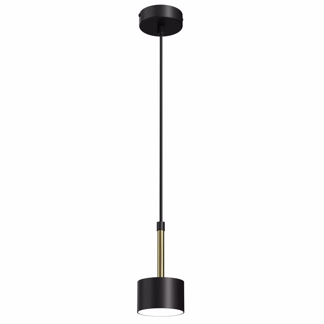 Lampadario ARENA nero-ottone 1xGX53x40W in metallo, dimensioni: 90x8x8 cm, IP20, Milagro