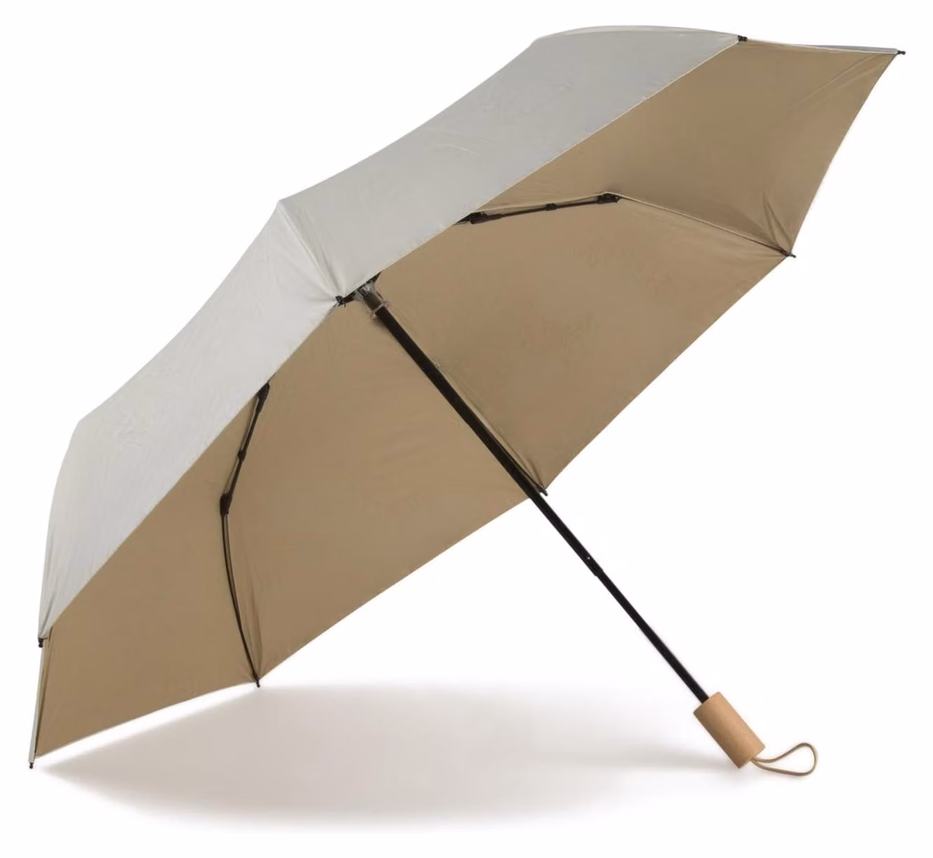 Parasole portatile parasole da spiaggia - Manico in legno - Protezione UPF 50+ - Idrorepellente - Tre colori