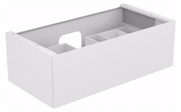KEUCO EDITION 11 Meuble sous-lavabo pour lavabos à encastrer, 1 tiroir frontal, 1050x350x535mm, 31251270000, 31251270000