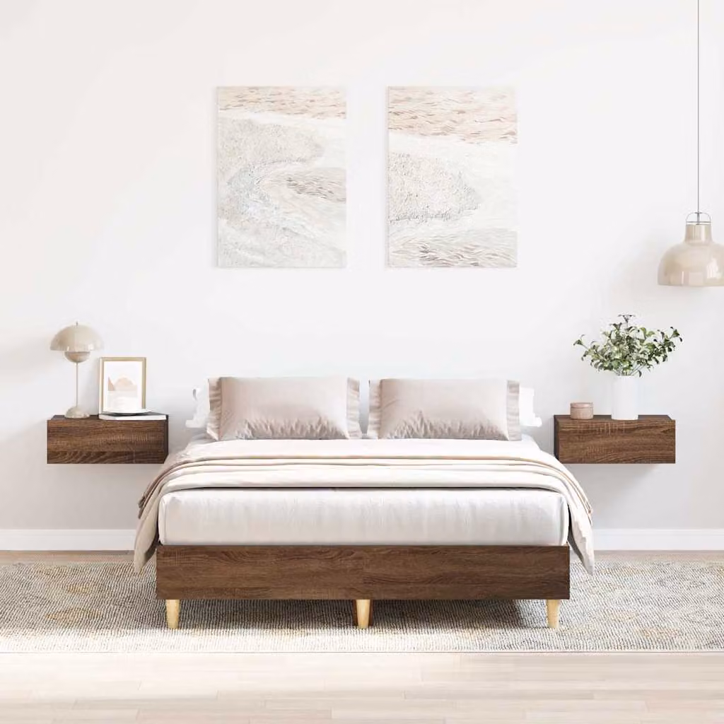 vidaXL Giroletto senza Materasso in Legno Marrone L/P/H: 120 x 200 x 25 cm