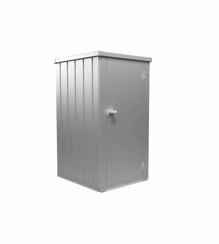 Biohort Armadio da esterno Julia L argento metallizzato 77,7x87 cm
