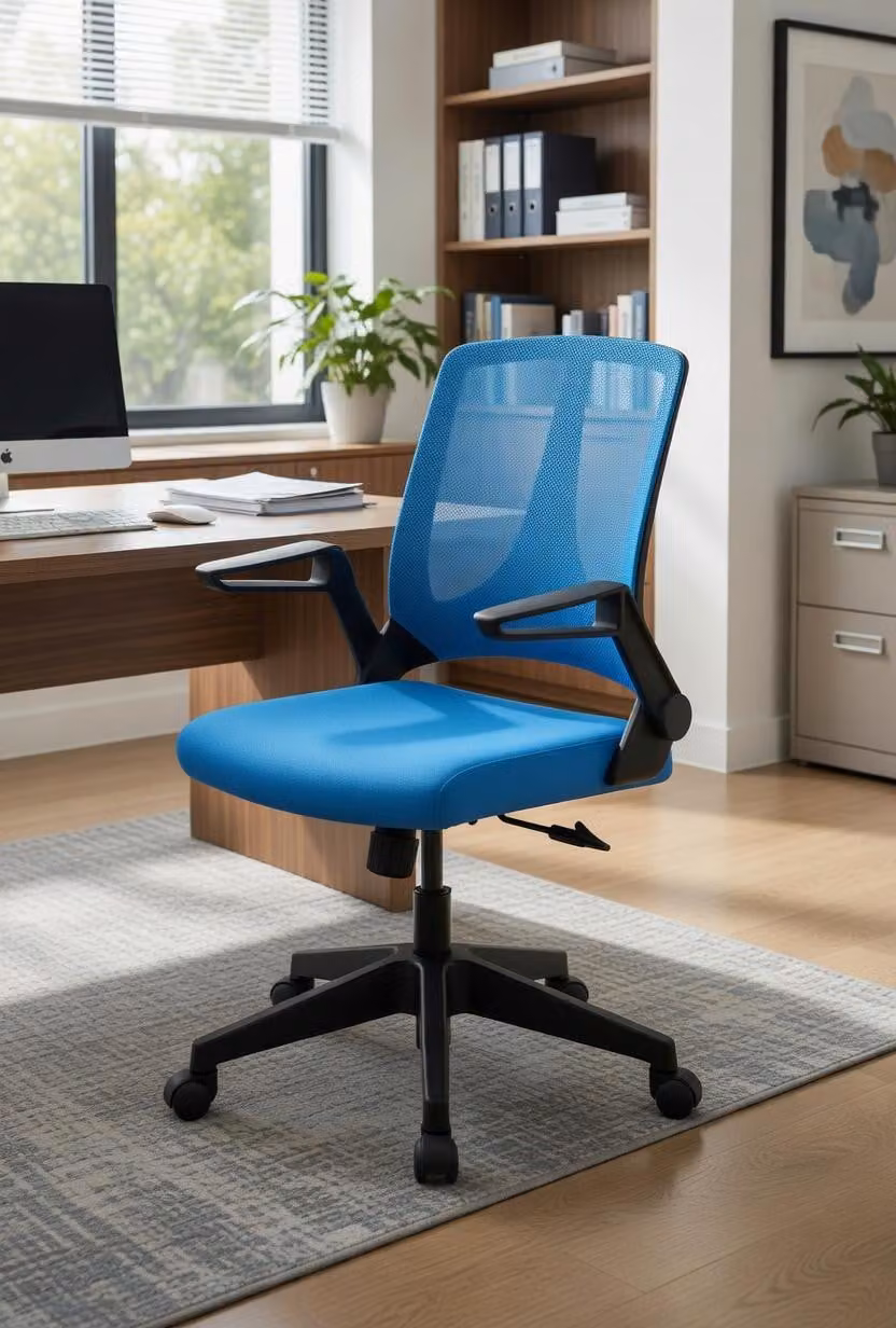 Sedia da ufficio con schienale robusto e design ergonomico