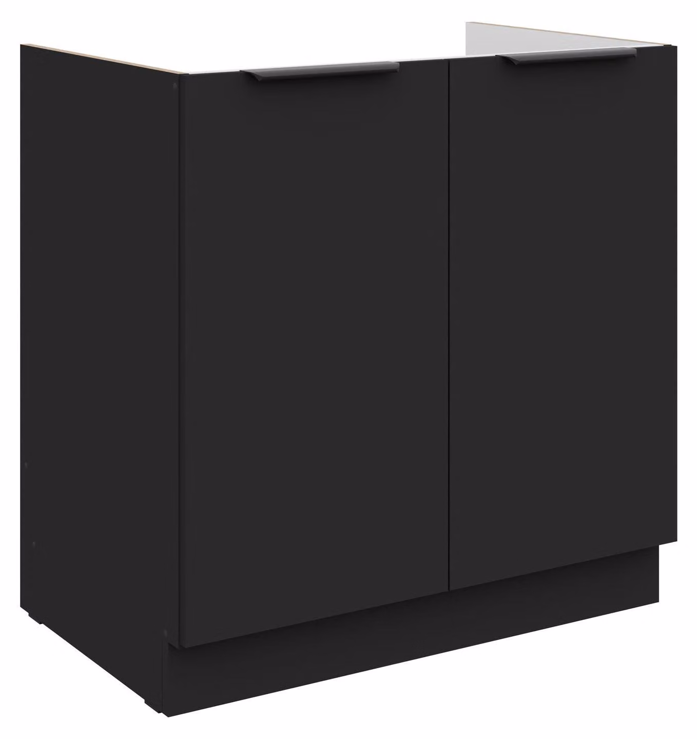 Mobile sottolavello da cucina 80 cm SIENA Nero Cucina Angolo cottura Blocco cucina