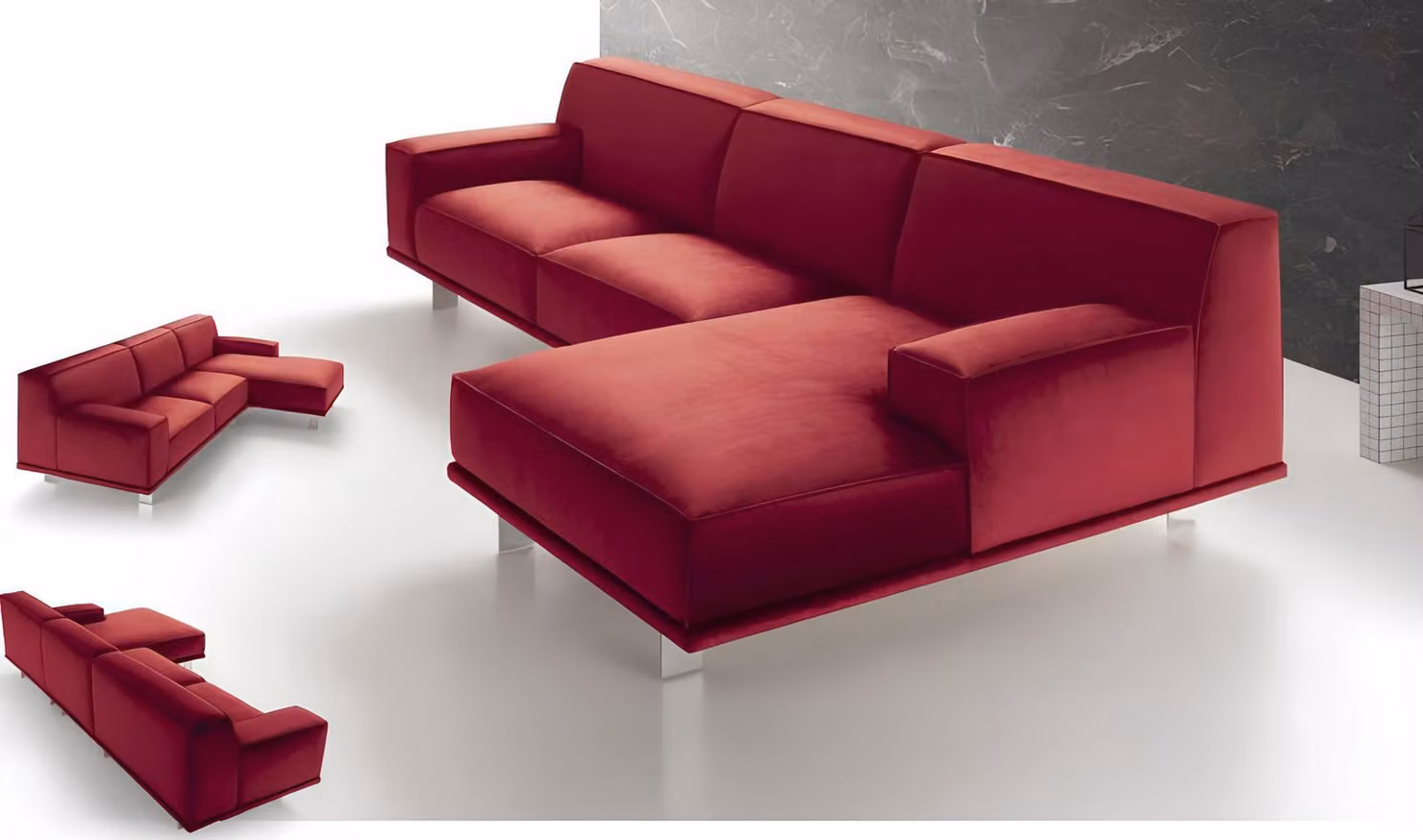 Wohnlandschaft Sofas Eckcouch Textilpolster Design Ecksofa Couch Sofa alfitalia