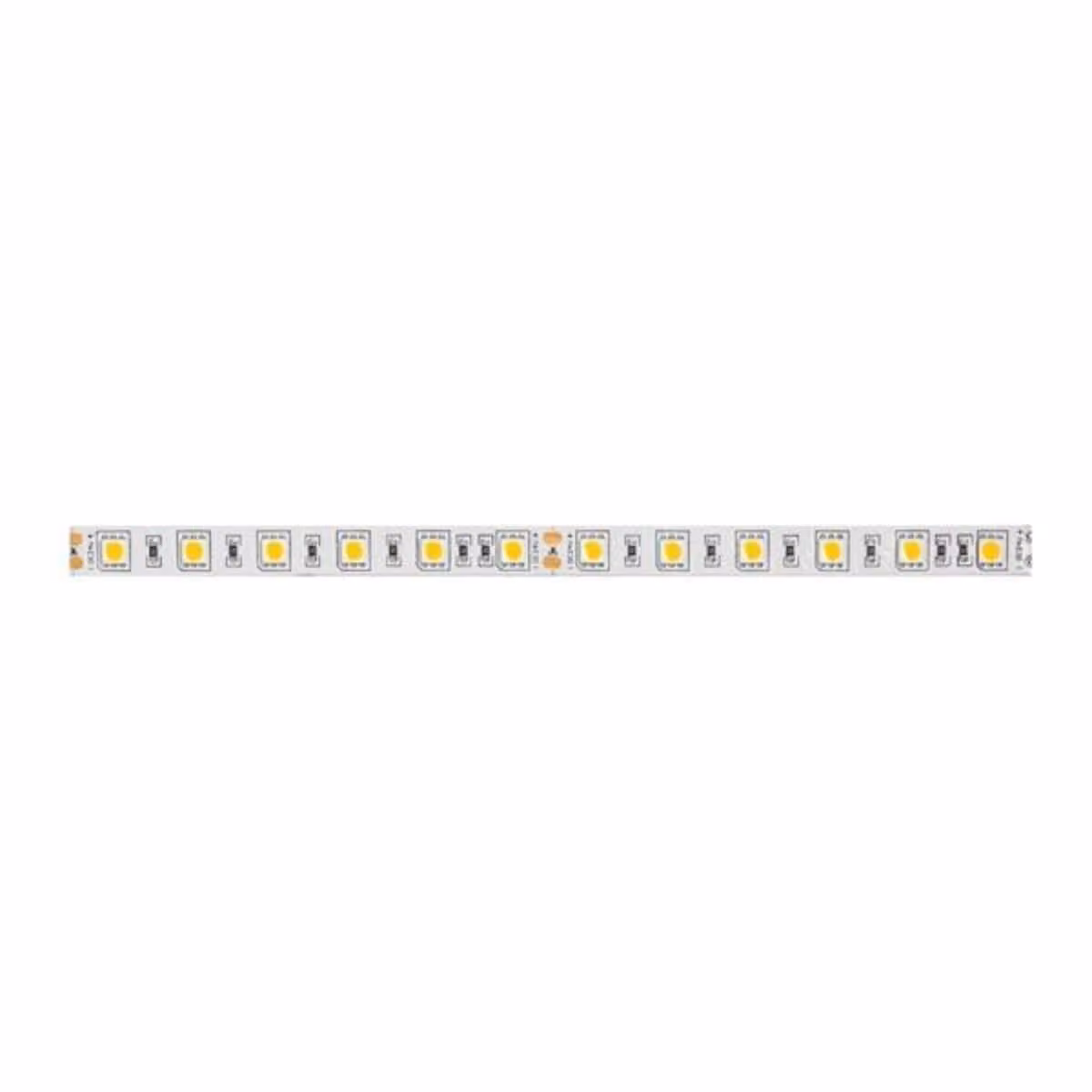 Striscia flessibile LED 5000mm 24V 2700K IP00 - Nastro luminoso / tubo / striscia 24V bianco 15203027
