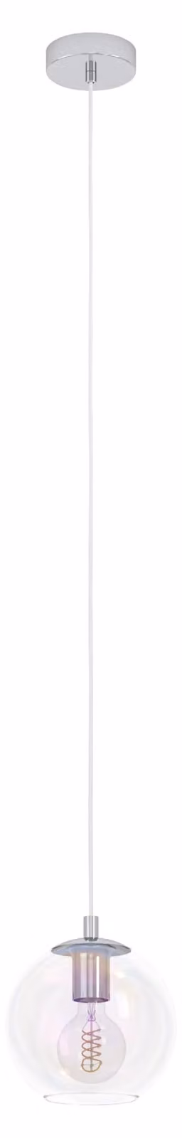 Lampada a sospensione Eglo Ariscani 2 cromata Ø 20 x 110 cm