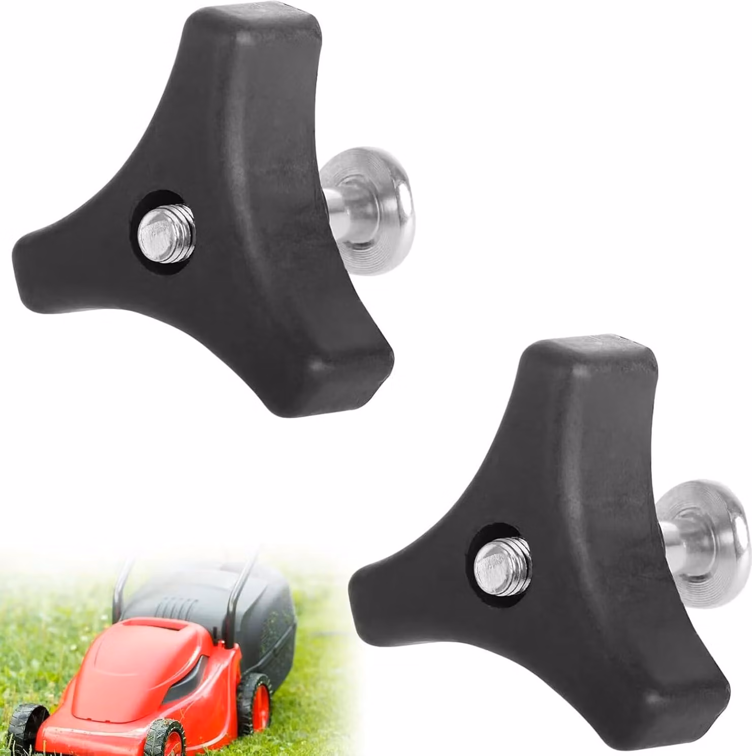 Maniglia universale per tosaerba - Bulloni di ricambio - 2 pezzi - Maniglia triangolare - Accessorio per tosaerba