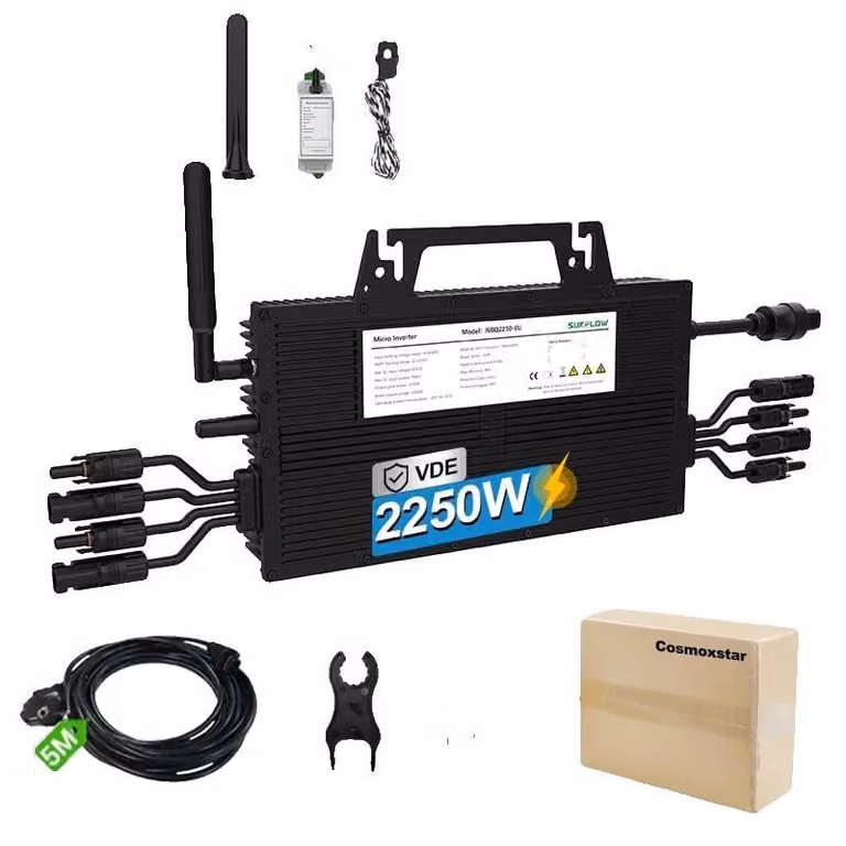 Microinverter solare, potenza in uscita 2250 W, compatibile con dispositivi smart, FNL2250W, 230 V, 16-60 V