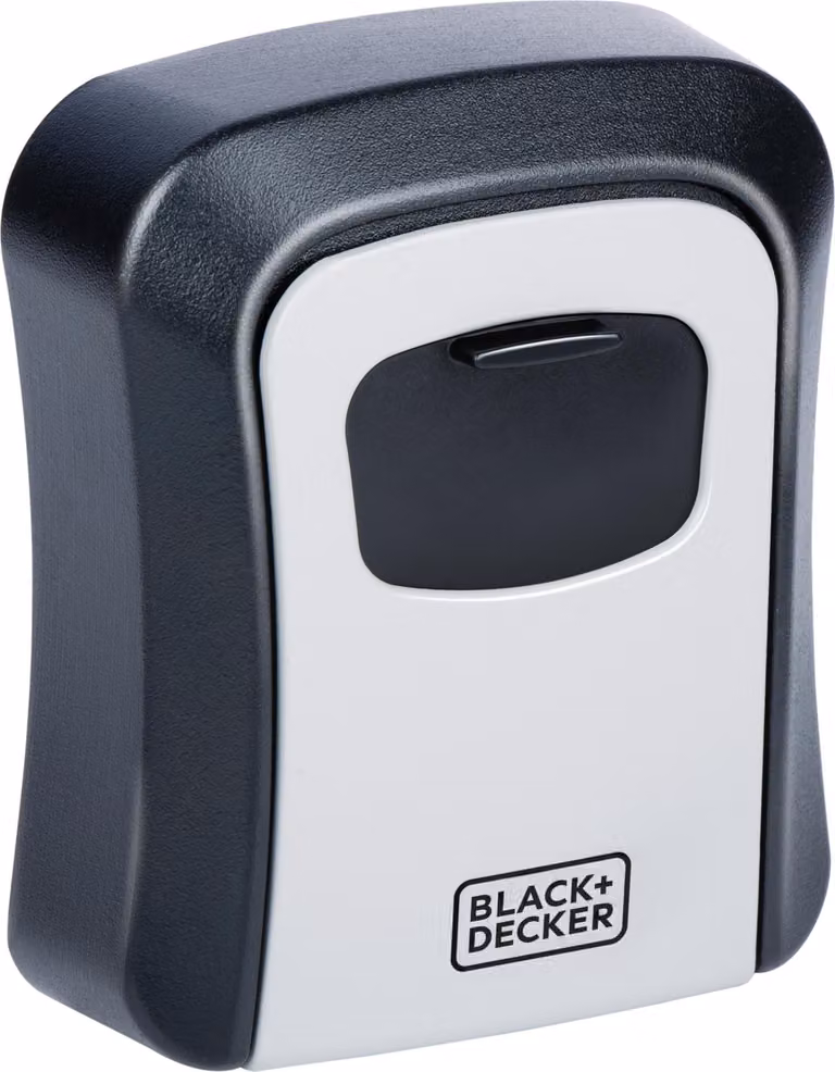 BLACK+DECKER Cassaforte a chiave con serratura a combinazione Codice a 4 cifre 10.000 combinazioni per uso interno ed esterno Robusta custodia in metallo Impermeabile Montaggio a parete