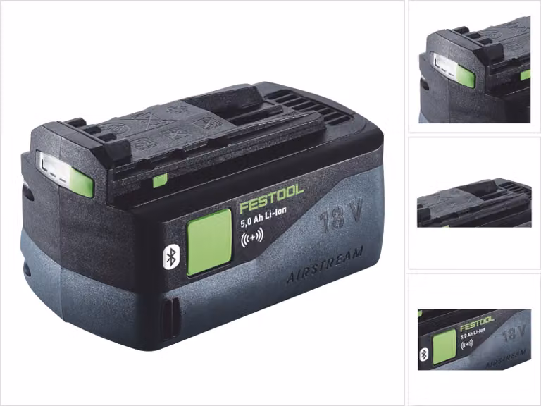Festool BP 18 Li 5.0 ASI Batteria 5.0Ah 18V / 5000mAh Li-Ion Bluetooth con indicatore di carica (577660)