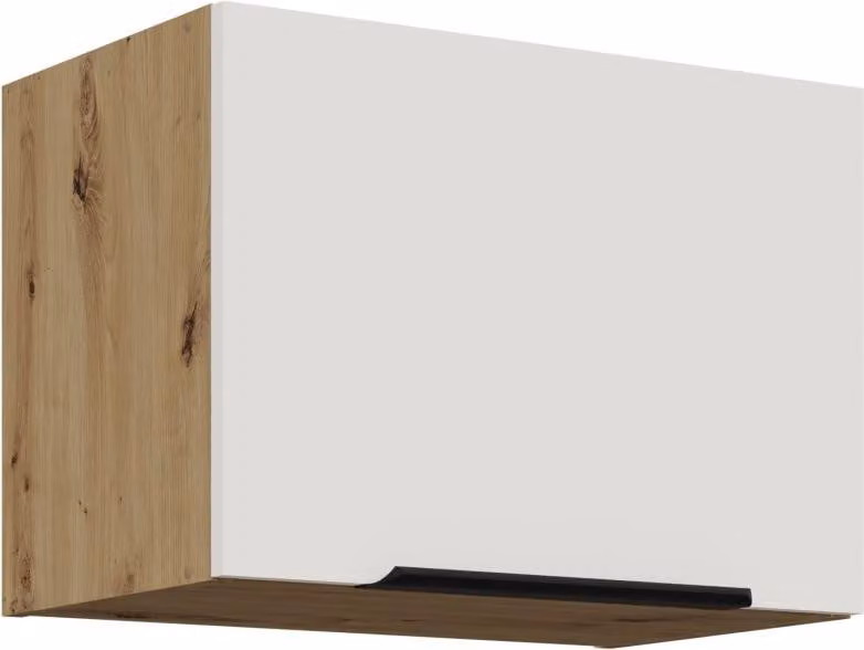 Cappa aspirante LUNARA - larghezza 50 cm, bianco / rovere artigianale