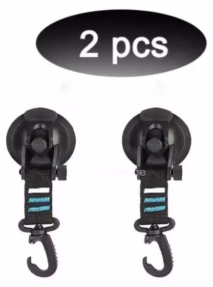 Ventose per tenda da campeggio, 4 ganci, gomma siliconica resistente, 2 pezzi - blu