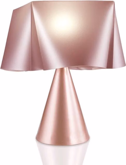 Lampada da tavolo IPERBRIKO cono in plastica rosa H: 32 cm, L: 28 cm