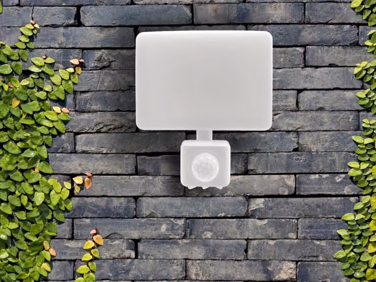 Faretto LED esterno bianco con sensore, 20W / 4000K - LF7122S