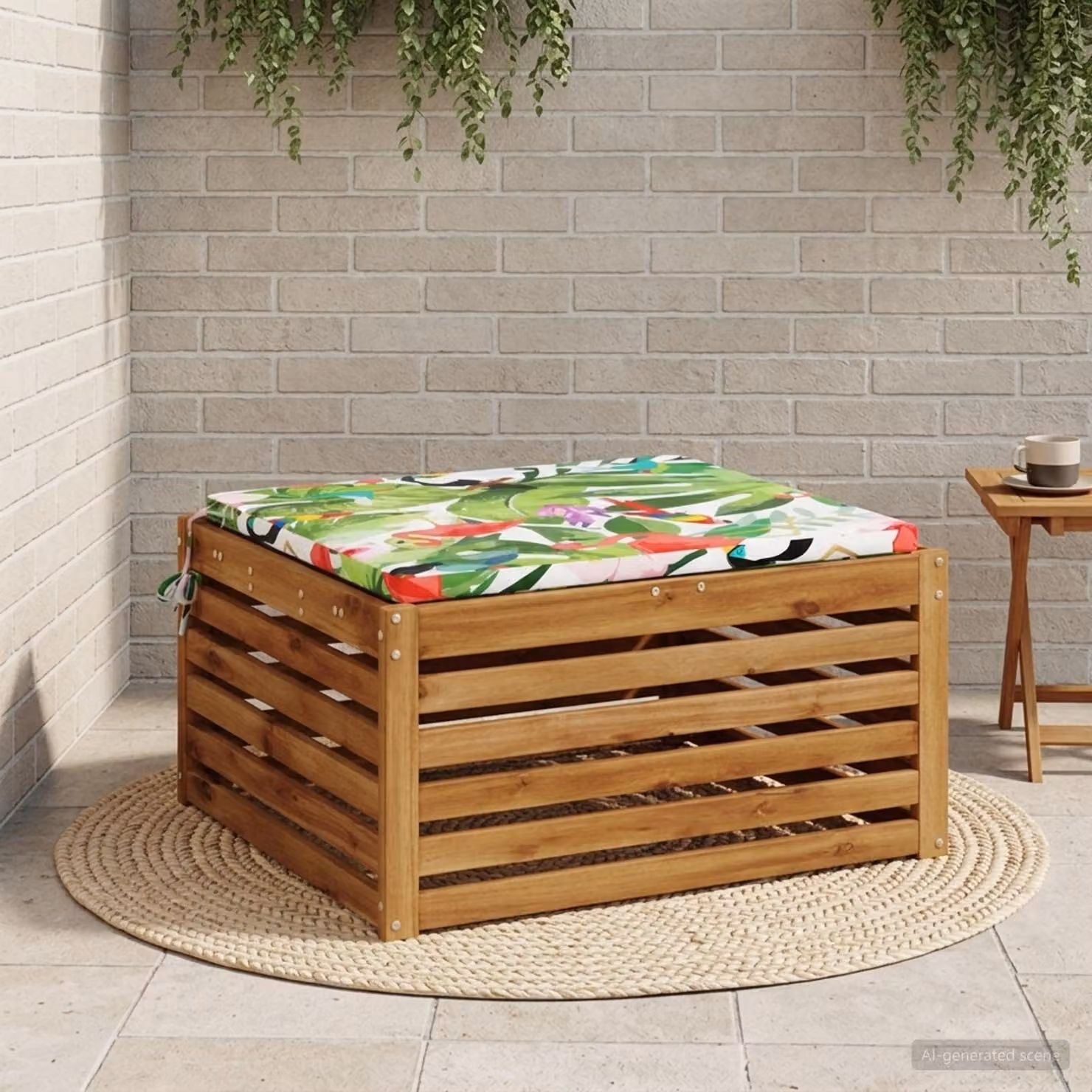 Cuscino per sedia vidaXL SOEST in poliestere multicolore con rivestimento lavabile e resistente ai raggi UV