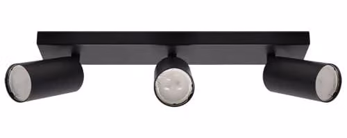 Plafoniera Applique GU10 MANAM 3L NERO IDEUS 7659