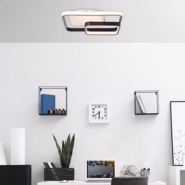 Plafoniera LED BRILLIANT bianca moderna con regolazione temperatura colore CCT da bianco caldo a bianco freddo, 5000 lumen, IP20
