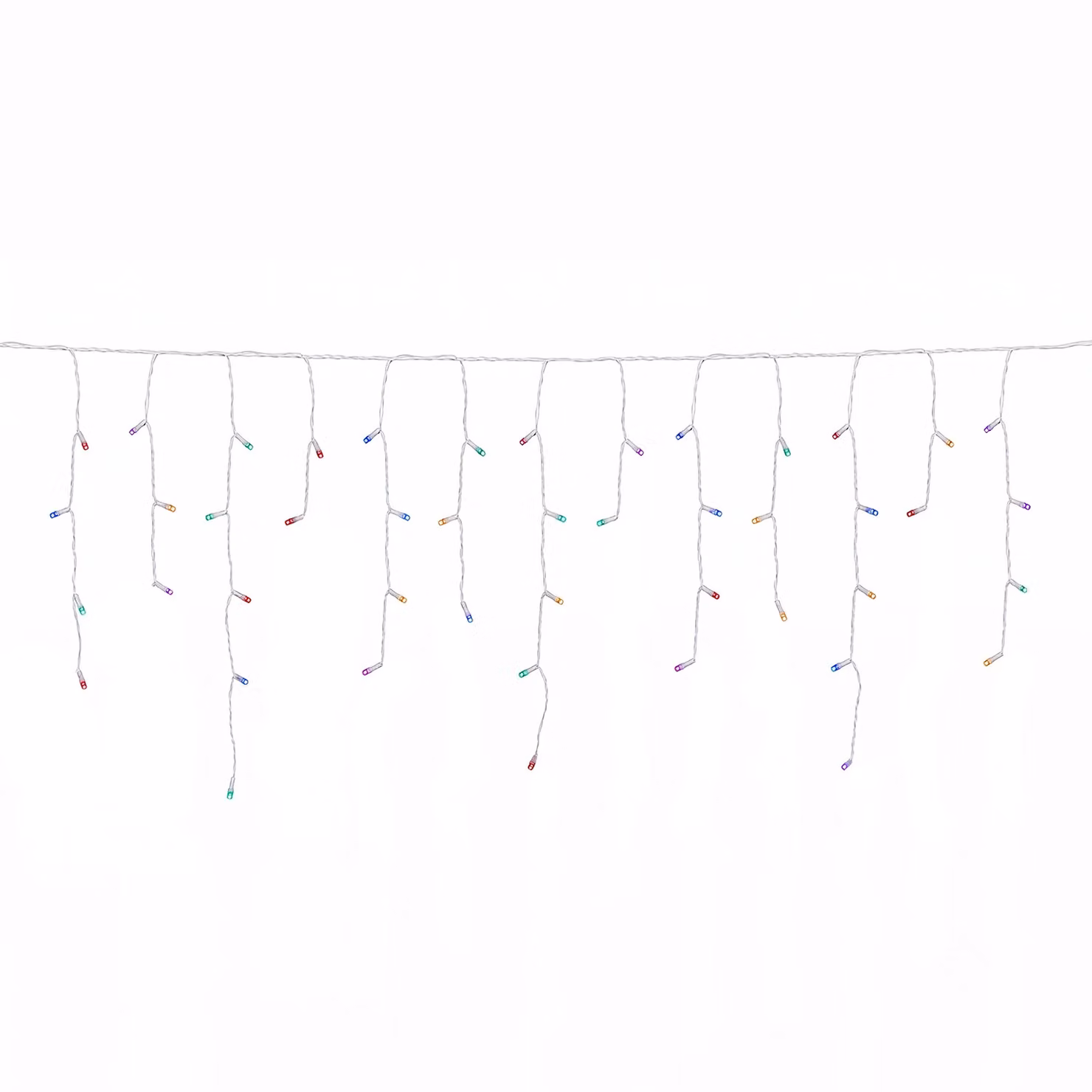 DICTROLUX Tenda Luminosa Ice Light Premium con 75 LED Multicolor Prolungabile H 0,60 m x L 3 m – 1