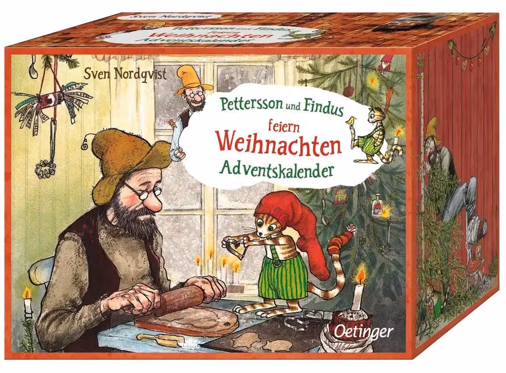 Pettersson e Findus festeggiano il Natale. Calendario dell'Avvento: Calendario dell'Avvento Pettersson e Findus di alta qualità, con 24 idee creative per bambini dai 6 anni in su