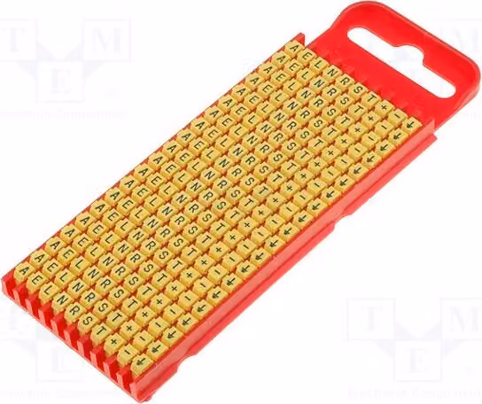 200 etichette gialle per cavi e conduttori, modello 561-01994, adatte per cavi con diametro da 2 a 2,8 mm