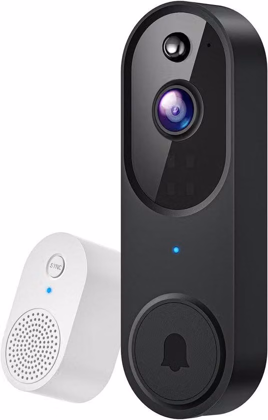 Telecamera di sorveglianza per interni – 1080 HD – Visione notturna – Ampio angolo di visione di 120° – Rilevamento del movimento – Wireless – Adatta per interni/esterni