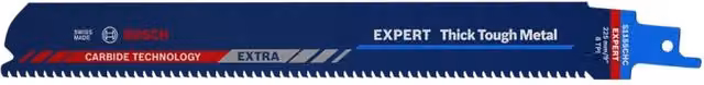 Set di 10 lame da seghetto alternativo universali Bosch Expert Thick Tough Metal con punta al carburo, Lunghezza: 225 mm, Colore: Blu – 1