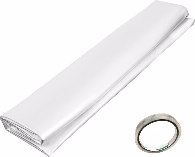 SucceBuy film per serre, 4,5 x 12,1 m, spessore 15 mm, film in polietilene resistente ai raggi UV - plastica trasparente per serre, ottima resistenza e proprietà riscaldanti
