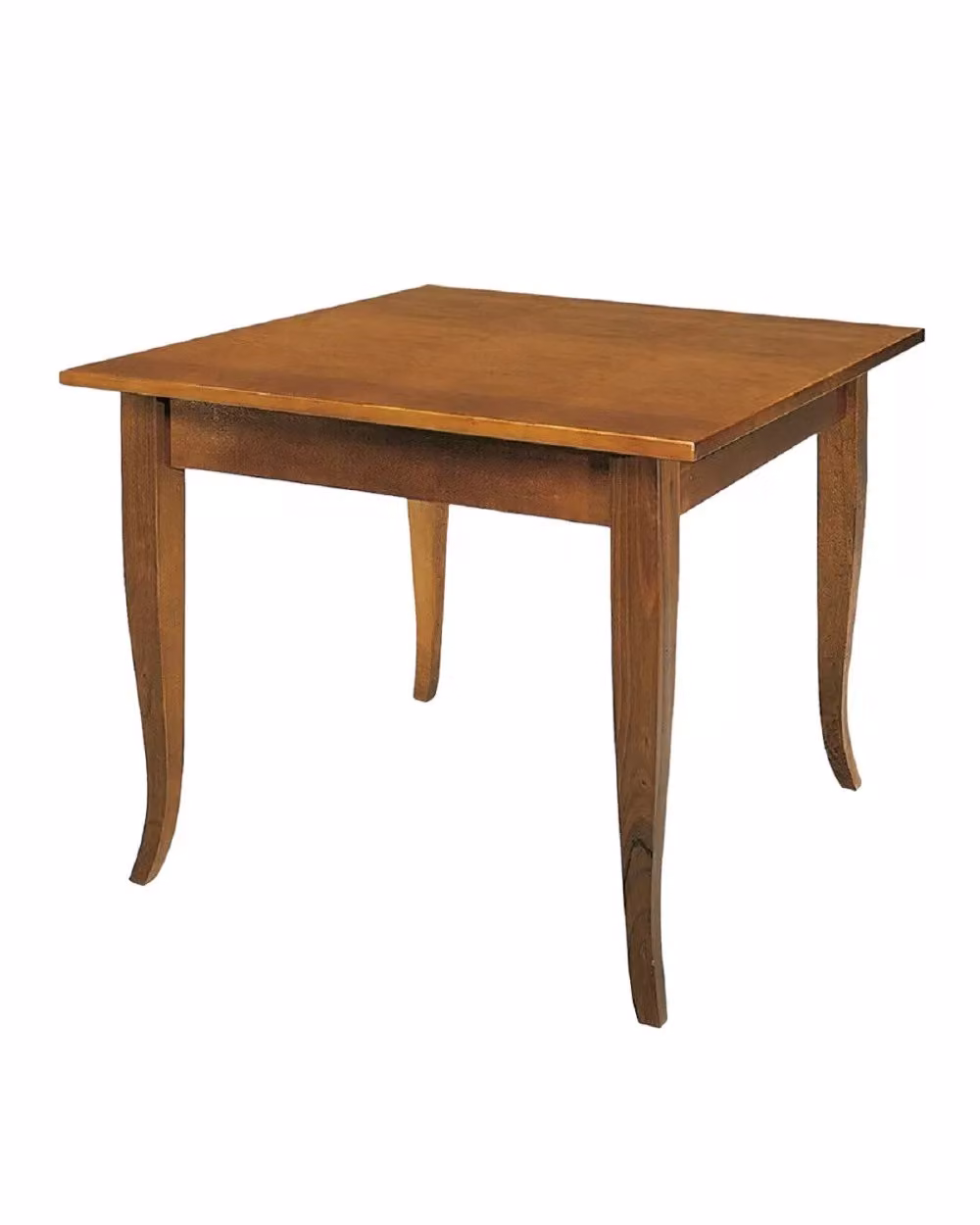 Tavolo classico fisso in legno di pino per sala da pranzo Mobili2G colore marrone L 90 cm x P 90 cm – 3