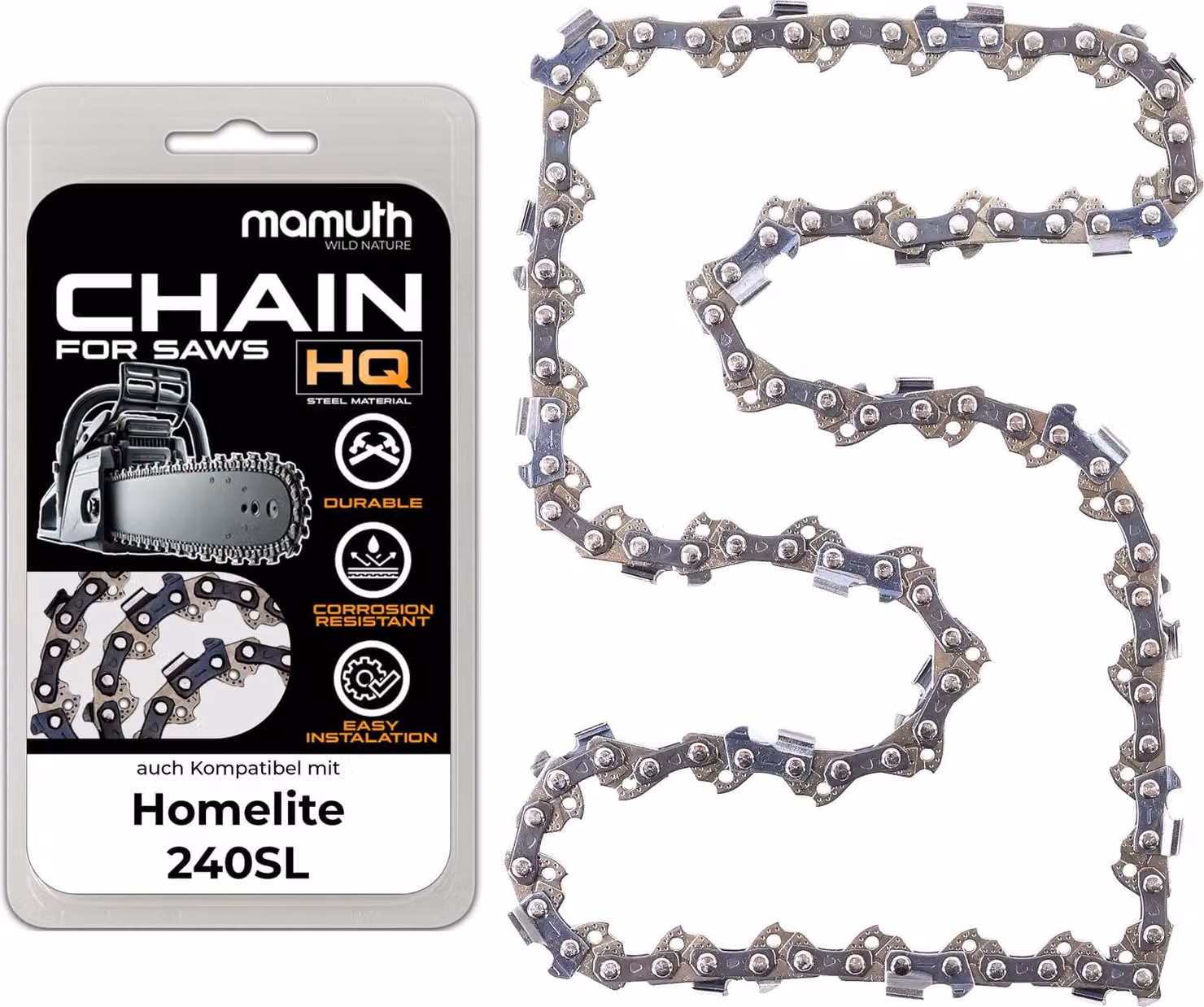 Catena per sega 45cm 1,3mm 3/8" 62TG per Homelite 240SL