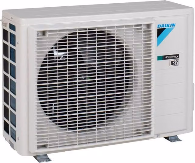 Unità esterna monosplit Daikin RXA35A8 con tecnologia inverter, potenza 3,5 kW, refrigerante R32 e design Stylish, colore bianco