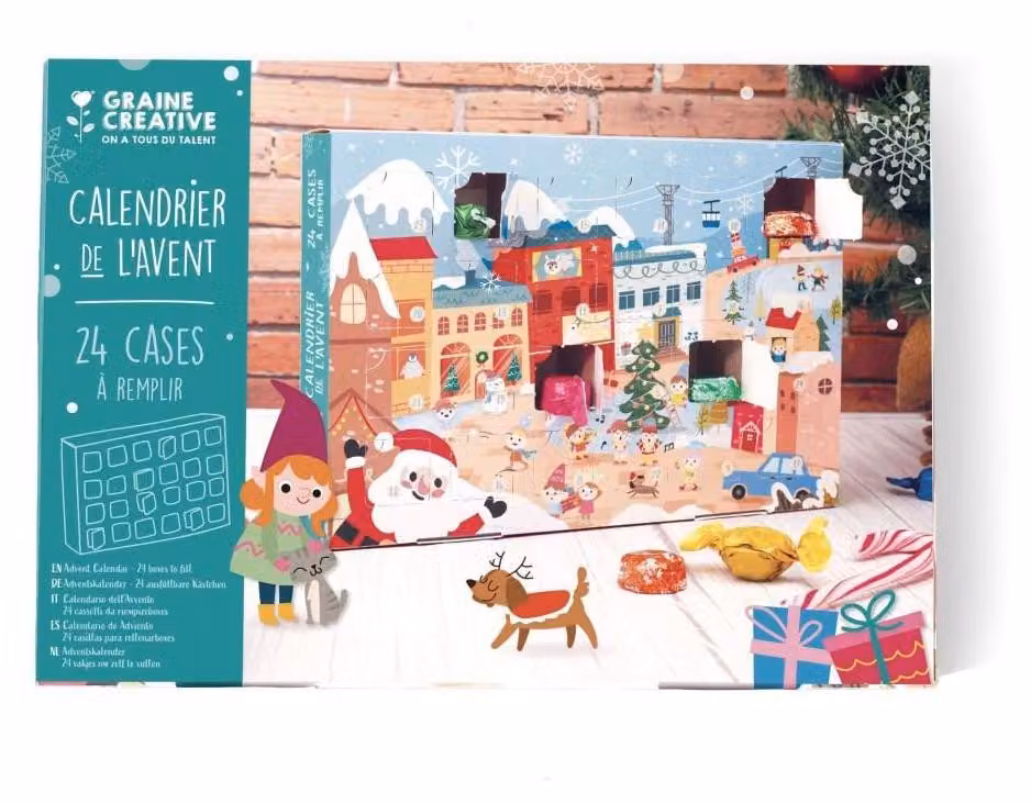 Graine Creative Calendario dell'Avvento con 24 caselle da compilare