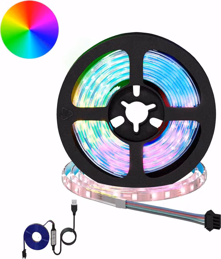Striscia LED 2 pcs Nero e trasparente 950 mm Rame e plastica