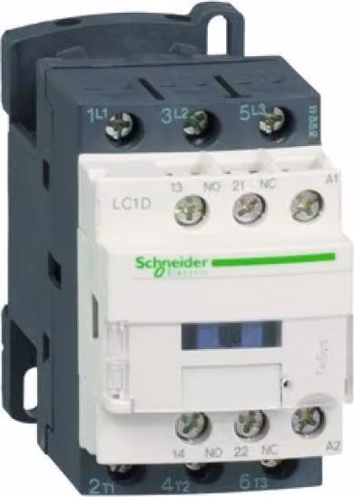 Contattore Schneider Electric LC1D 3p, +1S+1Ö, 4 kW, 9 A, 400 V AC3, bobina 110 V DC LC1D09FD