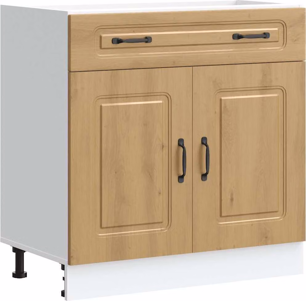 Base da Cucina Kalmar Rovere Artigianale in Legno Multistrato