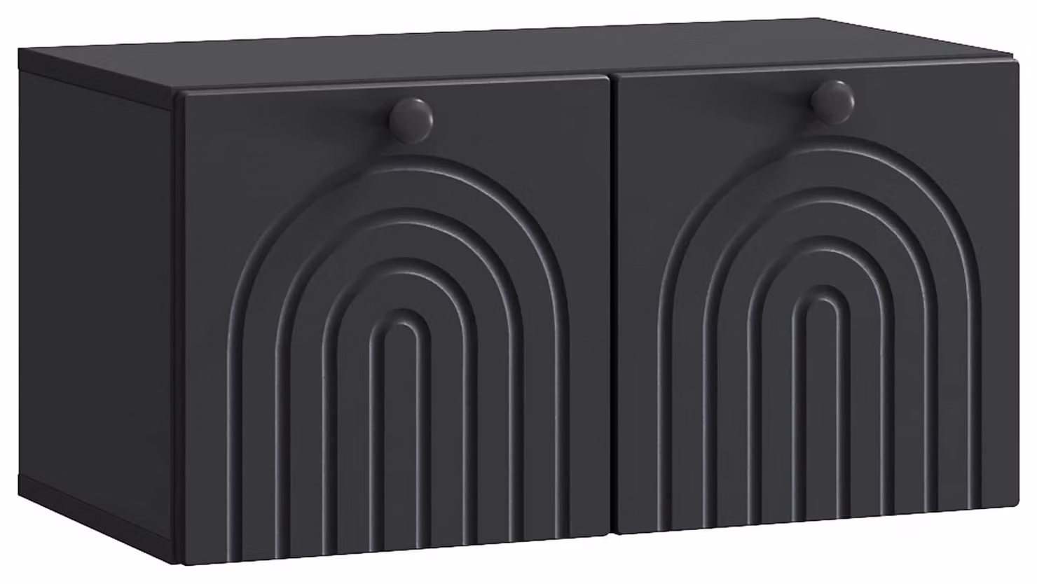 Mobile Porta TV da Muro Nero 59,5 x 31 x 30 cm