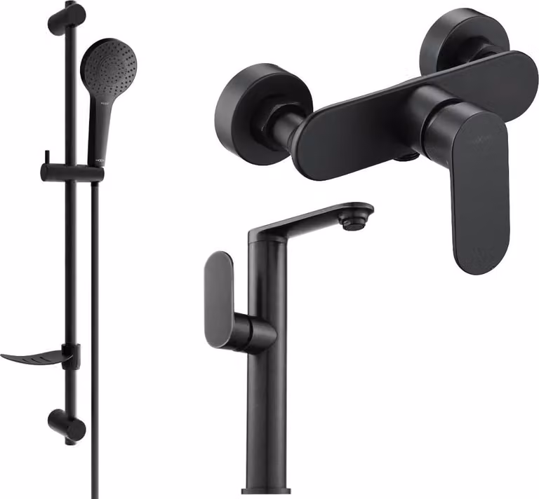 Mexen Milo DF05 set doccia, nero - 713154DF05-70