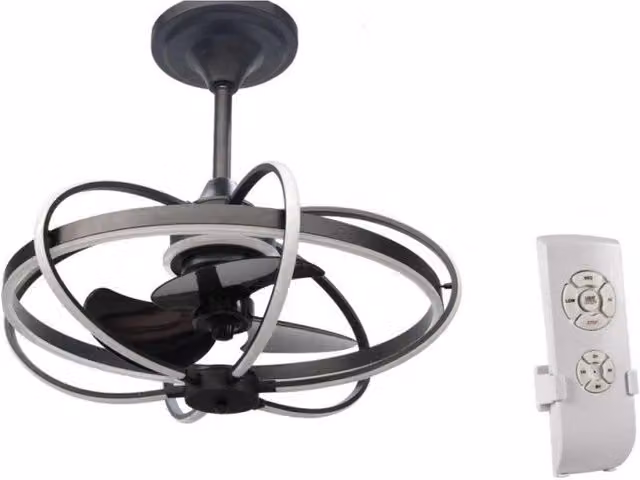 Lampadario a led con ventilatore e telecomando cm 86