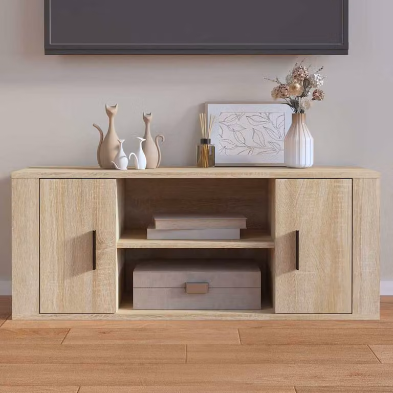 Mobile per TV vidaXL in legno Rovere Sonoma, L 100 x P 35 x H 40 cm